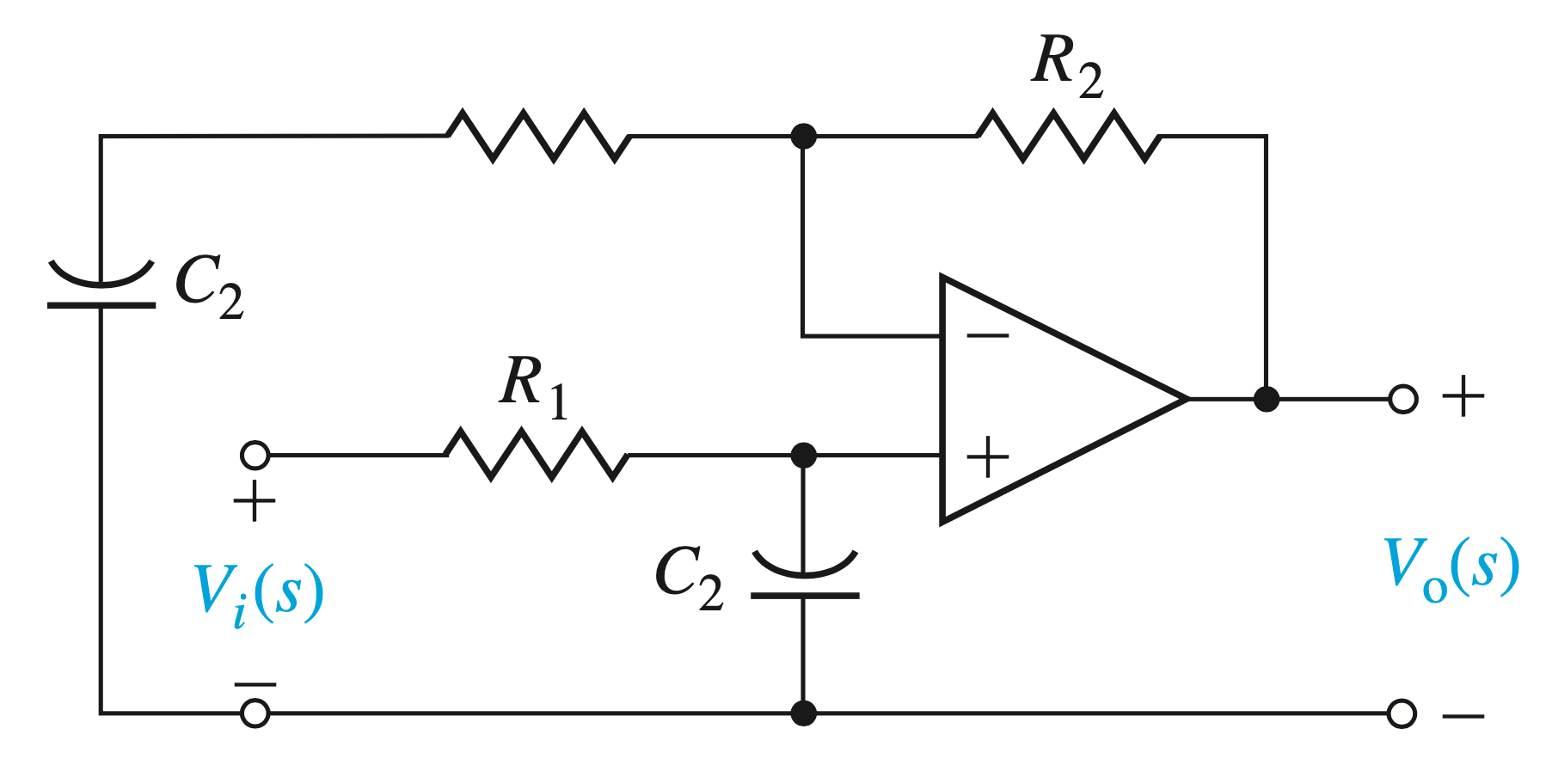 op-amp_lead_compensator_circuit