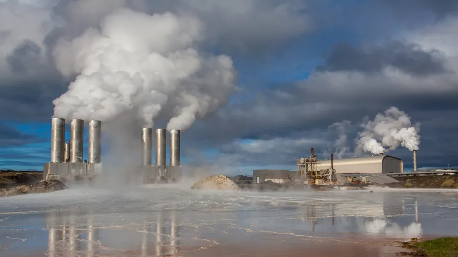 geothermal-power-plant-at-dusk